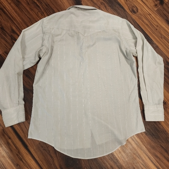 Vtg 90s Wrangler Cowboy Cut Longsleeve Button Up Shirt - Picture 5 of 11